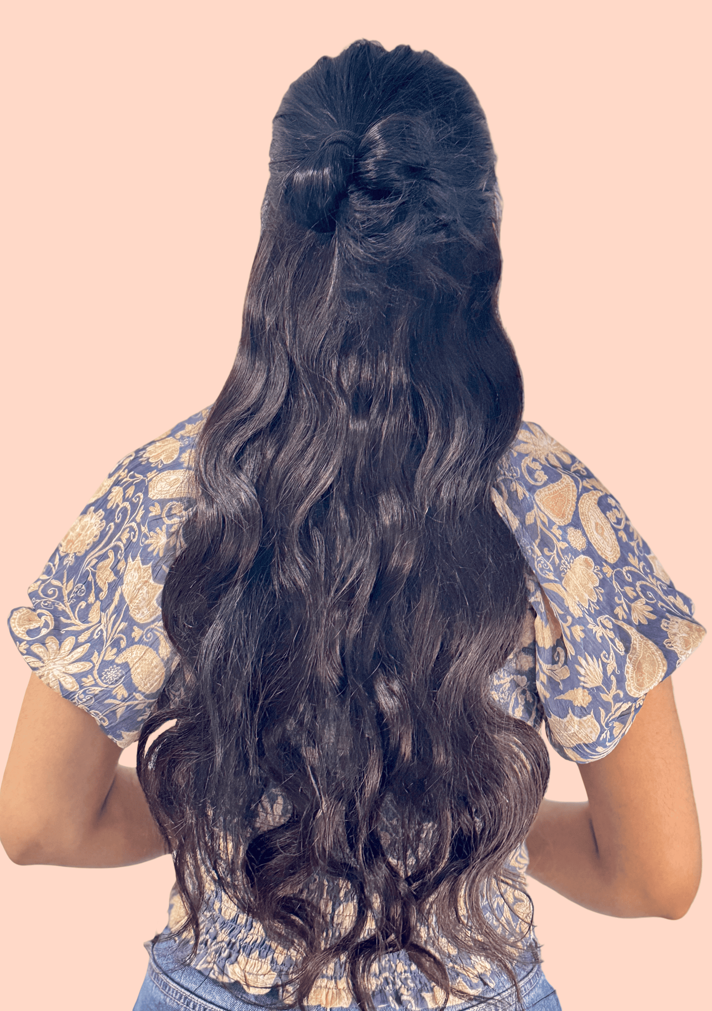 Premium Wavy Halo Hair Extension | Hairstoriesbyus