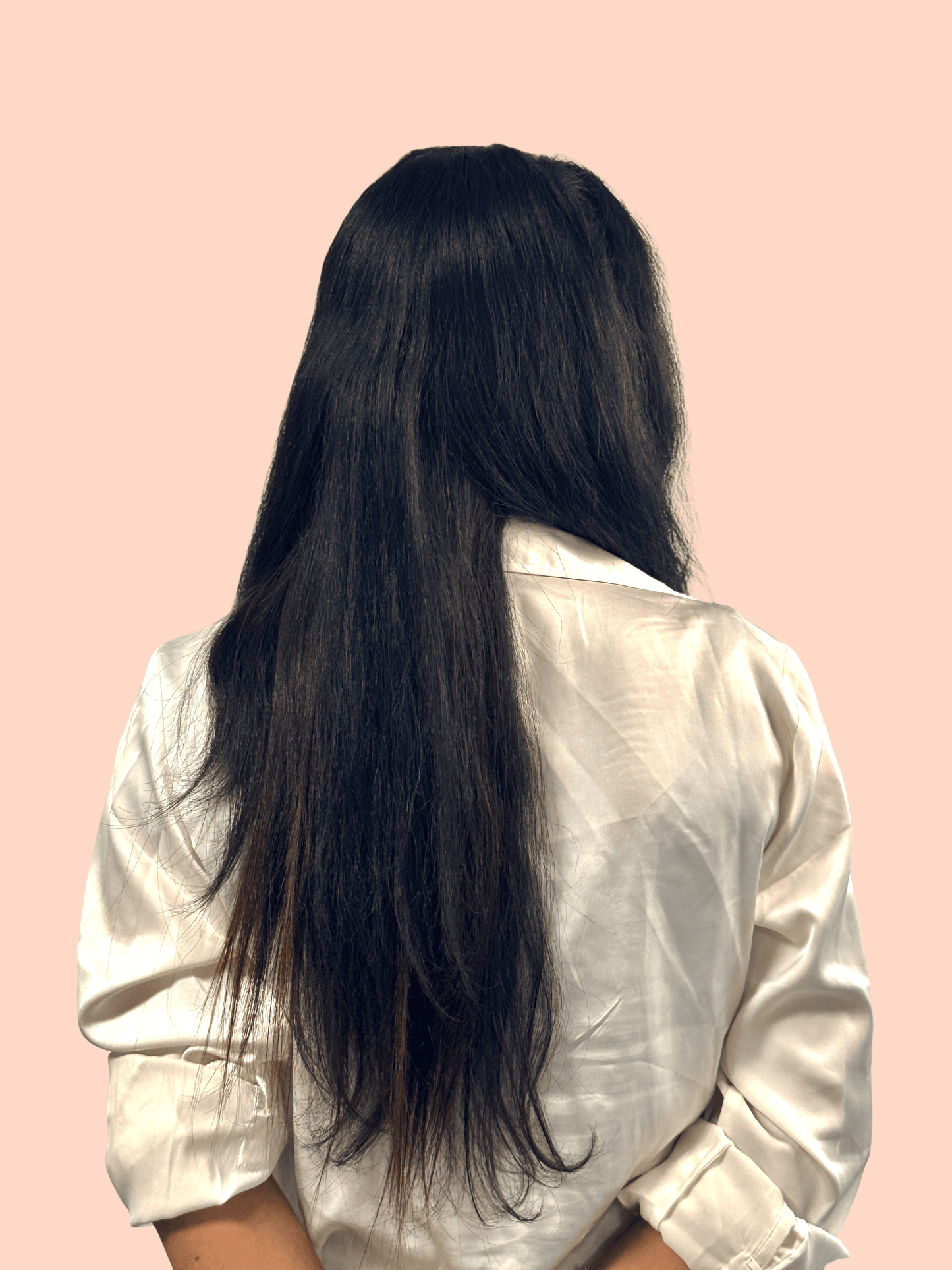 Premium Straight Halo Hair Extension | Hairstoriesbyus